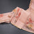 Raw Silk Peach Floral Printed Saree 06