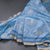 Raw Silk Light Blue Printed Saree