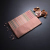 Raw Silk Multi Colour Stripes Saree 05