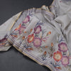 Raw Silk Grey Floral Printed Saree 06