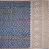 Chanderi Blue Printed Saree