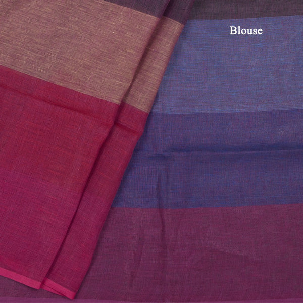 Linen Multi Colour Stripes Design Saree