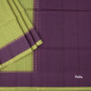 Raw Silk Light Green Zari Checked Saree