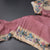 Raw Silk Onion Pink Zari Checked Saree