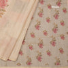 Raw Silk Sandal Floral Printed Saree 02