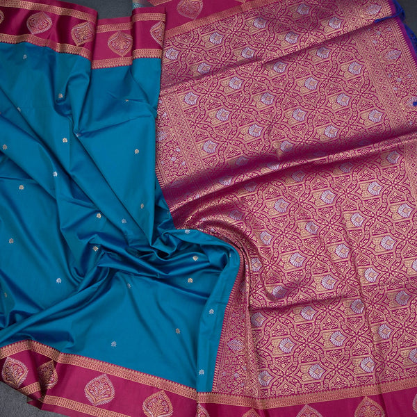 KSRTSR42072-5-Art-Silk-Azure-Blue-Saree-With-Zari-Buttas-And-Zari-Border-crush