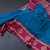 KSRTSR42072-Art-Silk-Azure-Blue-Saree-With-Zari-Buttas-And-Zari-Border-main