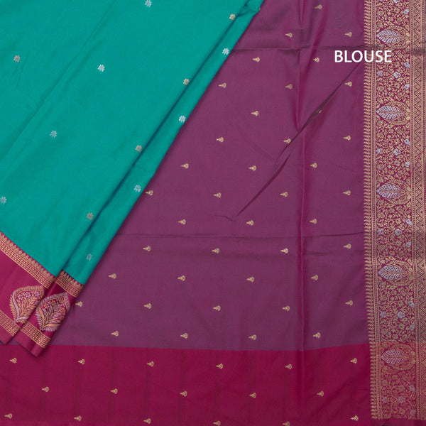 KSRTSR42073-4-Art-Silk-Jade-Green-Saree-With-Zari-Buttas-And-Zari-Border-blouse