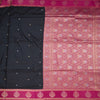 KSRTSR42074-2-Art-Silk-Black-Saree-With-Zari-Buttas-And-Zari-Border-full-veiw