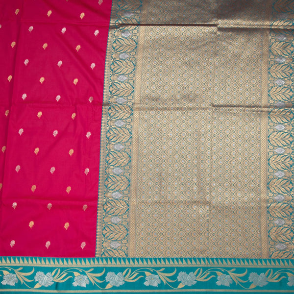 KSRTSR42075-2-Art-Silk-Rani-Pink-Saree-With-Zari-Buttas-And-Zari-Border-full-veiw