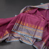 KSRTSR42096-Vaazhai-Naar-Dark-Pink-Saree-With-Thread-Buttas-And-Contrast-Pallu-main