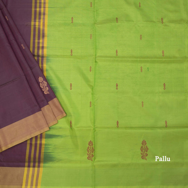KSRTSR42098-3-Vaazhai-Naar-Wine-Colour-Saree-With-Thread-Buttas-And-Contrast-Pallu-02-pallu
