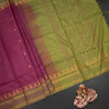 KSRTSR42100-1-Vaazhai-Naar-Dark-Pink-Saree-With-Thread-Buttas-And-Contrast-Pallu-02-fold