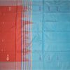 KSRTSR42102-2-Vaazhai-Naar-Reddish-Orange-Saree-With-Thread-Buttas-And-Contrast-Pallu-full-veiw