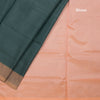 KSRTSR42103-4-Vaazhai-Naar-Dark-Green-Saree-With-Thread-Buttas-And-Contrast-Pallu-blouse