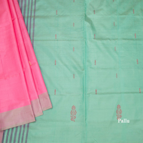 KSRTSR42106-3-Vaazhai-Naar-Rose-Pink-Saree-With-Thread-Buttas-And-Contrast-Pallu-03-pallu