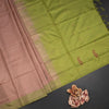 KSRTSR42108-1-Vaazhai-Naar-Light-Brown-Saree-With-Thread-Buttas-And-Contrast-Pallu-fold
