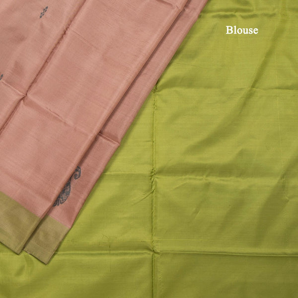 KSRTSR42108-4-Vaazhai-Naar-Light-Brown-Saree-With-Thread-Buttas-And-Contrast-Pallu-blouse