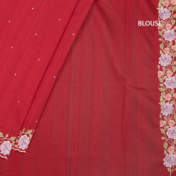 KSRTSR42114-4-Raw-Silk-Red-Floral-Thread-Work-Saree-blouse