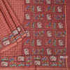 KSRTSR42118-3-Raw-Silk-Coral-Pink-Zari-Checked-With-Thread-Work-Saree-pallu