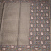 KSRTSR42119-2-Raw-Silk-Grey-Zari-Checked-With-Thread-Work-Saree-full-veiw
