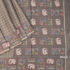 KSRTSR42119-3-Raw-Silk-Grey-Zari-Checked-With-Thread-Work-Saree-pallu