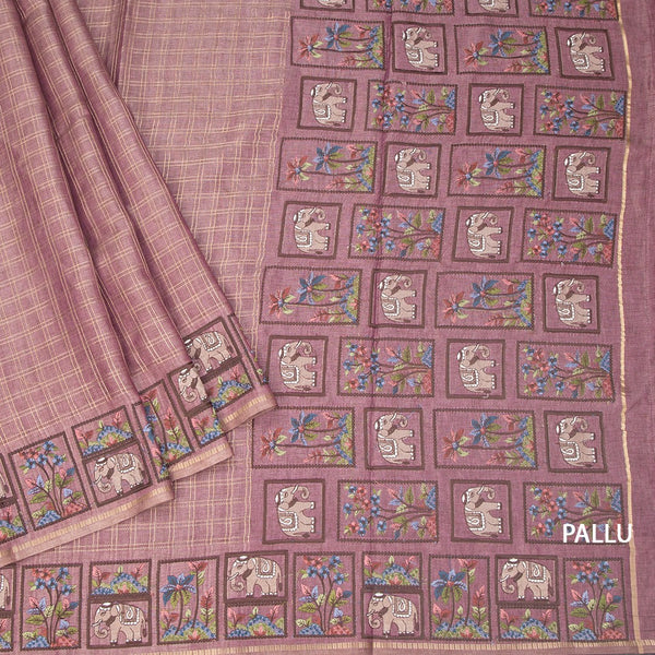 KSRTSR42120-3-Raw-Silk-Onion-Pink-Zari-Checked-With-Thread-Work-Saree-pallu