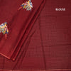 KSRTSR42121-4-Raw-Silk-Maroon-Zari-With-Thread-Work-Saree-In-Birds-Design-blouse