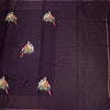 KSRTSR42122-2-Raw-Silk-Dark-Purple-Zari-With-Thread-Work-Saree-In-Birds-Design-full-veiw