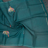 KSRTSR42127-5-Raw-Silk-Teal-Green-Zari-With-Thread-Work-Saree-In-Birds-Design-crush