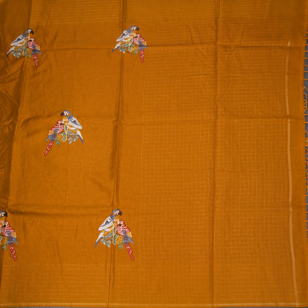 KSRTSR42128-2-Raw-Silk-Mustard-Yellow-Zari-With-Thread-Work-Saree-In-Birds-Design-full-veiw