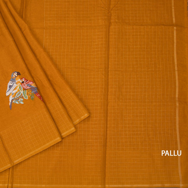 KSRTSR42128-3-Raw-Silk-Mustard-Yellow-Zari-With-Thread-Work-Saree-In-Birds-Design-pallu