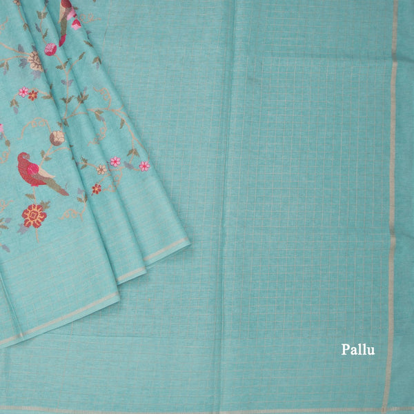 KSRTSR42133-3-Raw-Silk-Light-Blue-Zari-With-Thread-Work-Saree-In-Birds-Design-pallu