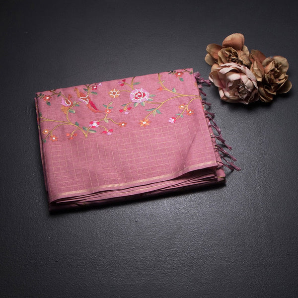KSRTSR42138-1-Raw-Silk-Peach-Zari-With-Thread-Work-Saree-In-Birds-Design-fold