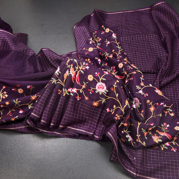 KSRTSR42139-Raw-Silk-Dark-Purple-Zari-With-Thread-Work-Saree-In-Birds-Design-03-main