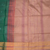 KSRTSR42141-2-Vaazhai-Naar-Dark-Green-Saree-With-Thread-Buttas-And-Contrast-Pallu-02-full-veiw