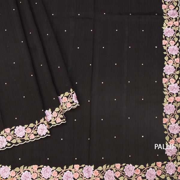 KSRTSR42150-3-Raw-Silk-Black-Thread-Work-Saree-pallu