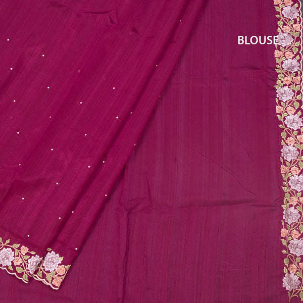KSRTSR42151-4-Raw-Silk-Magenta-Purple-Thread-Work-Saree-blouse