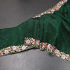 KSRTSR42152-Raw-Silk-Dark-Green-Thread-Work-Saree-main