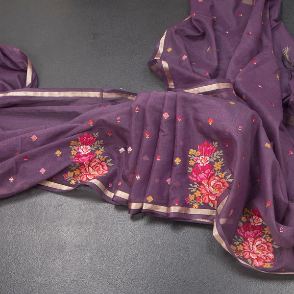 KSRTSR42153-Organza-Purple-Thread-Work-Saree-main