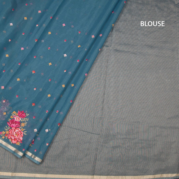 KSRTSR42154-4-Organza-Greyish-Blue-Thread-Work-Saree-blouse