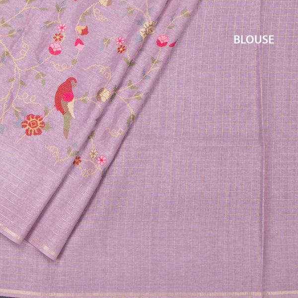 KSRTSR42155-4-Raw-Silk-Lavender-Thread-Work-Saree-blouse