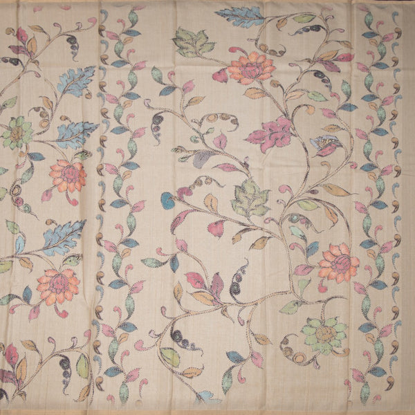 KSRTSR42161-2-Semi-Raw-Silk-Cream-Printed-Saree-With-Floral-Creeper-Design-03-full-veiw