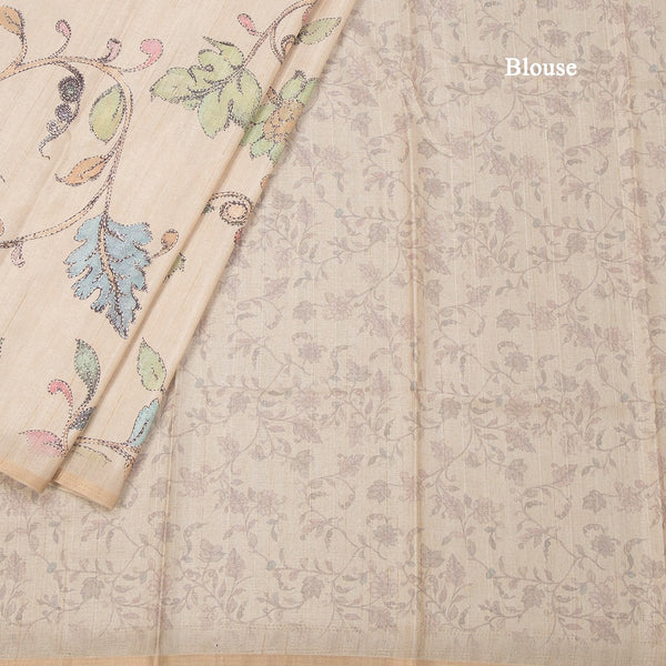 KSRTSR42161-4-Semi-Raw-Silk-Cream-Printed-Saree-With-Floral-Creeper-Design-03-blouse