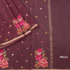 KSRTSR42188-3-Organza-Dark-Maroon-Floral-Thread-Work-Saree-pallu