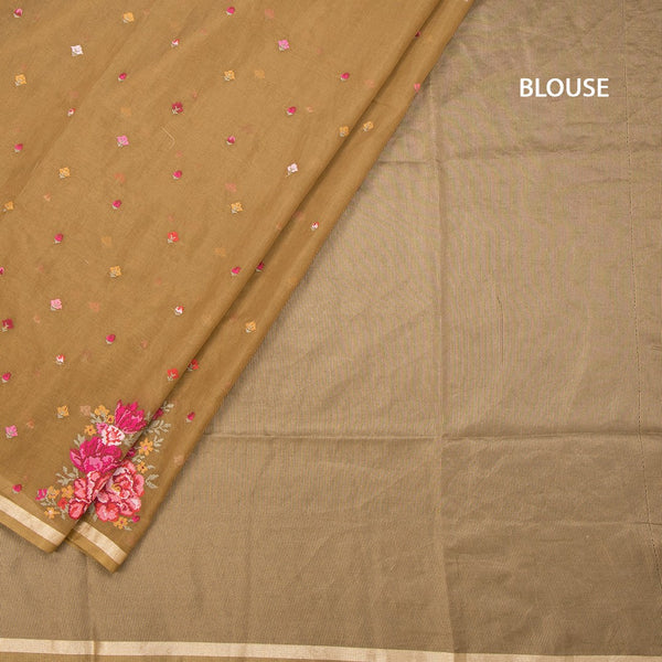 KSRTSR42189-4-Organza-Cinnamon-Brown-Floral-Thread-Work-Saree-blouse