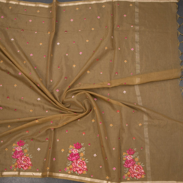 KSRTSR42189-5-Organza-Cinnamon-Brown-Floral-Thread-Work-Saree-crush