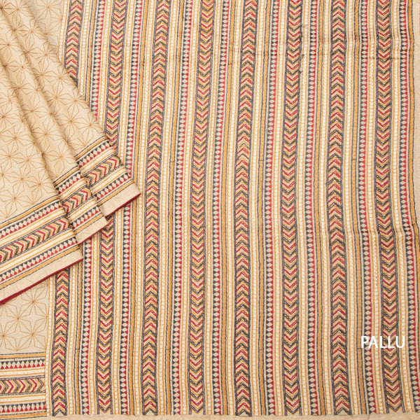 KSRTSR42190-3-Raw-Silk-Cream-Thread-Work-Saree-pallu