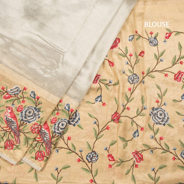 KSRTSR42191-4-Tissue-Silver-Saree-With-Thread-Border-blouse