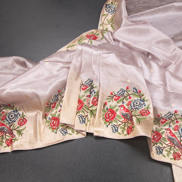 KSRTSR42192-Tissue-Lavender-Saree-With-Zari-Buttas-And-Thread-Border-main